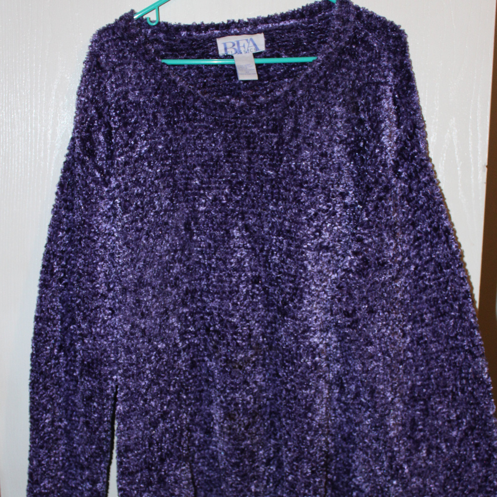 💗Soft, purple, Bedford Fair sweater. Size 3X